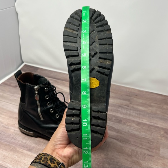 Red Wing Boots Men's Size 10 Black Leather Combat Boot. Lace Front and Side Zip - Picture 12 of 16